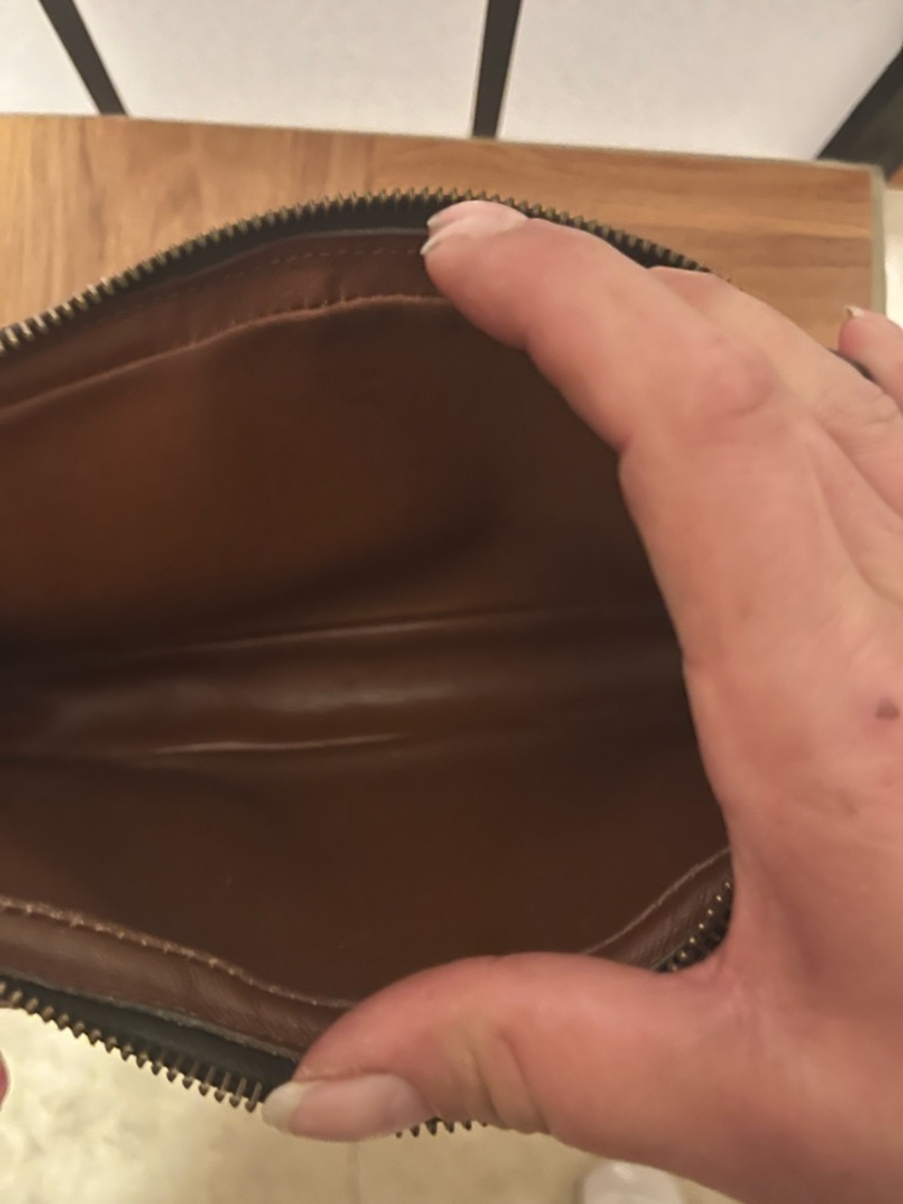 Louis Vuitton Brown Monogram Clutch with Pink Charm - Picture 12 of 13